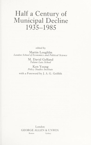 Half a Century of Municipal Decline, 1935-1985