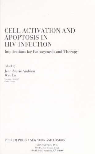 Cell Activation and Apoptosis in HIV Infection