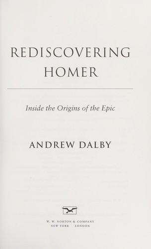 Rediscovering Homer