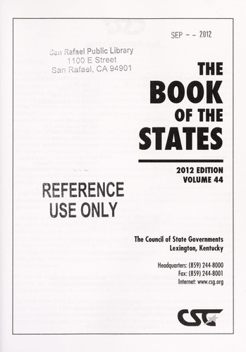 The Book of the States 2012