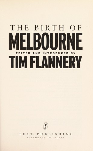 The Birth of Melbourne