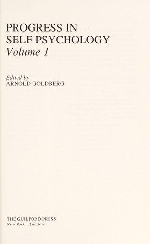 Progress in self psychology