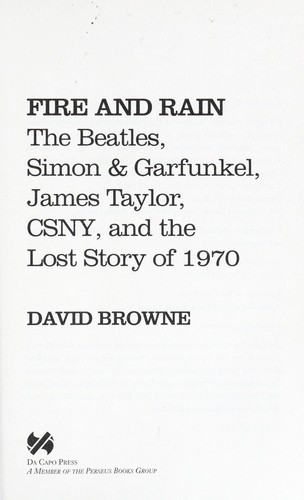 Fire and Rain