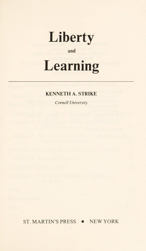 Liberty and learning