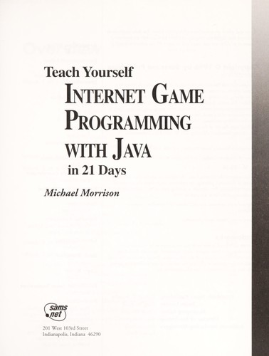 Teach Yourself Internet Game Programming with Java in 21 Days