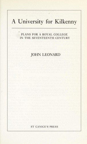 A university for Kilkenny
