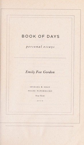 Book of days
