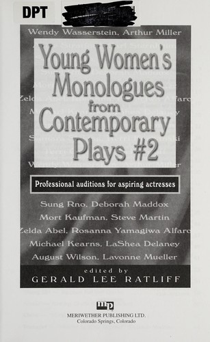 Young Women's Monologues from Contemporary Plays 2