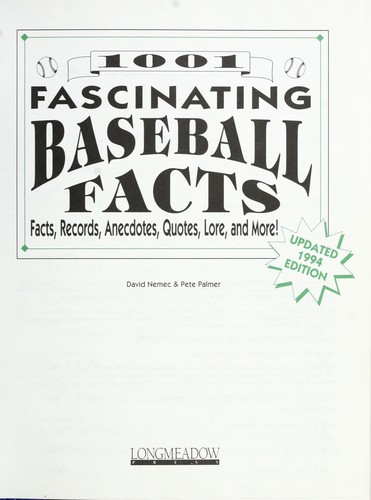 1001 fascinating baseball facts