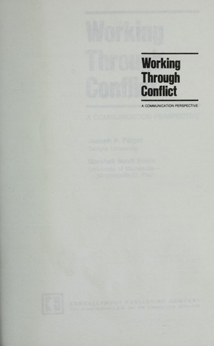 Working Through Conflict