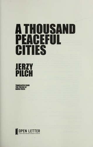 A Thousand Peaceful Cities