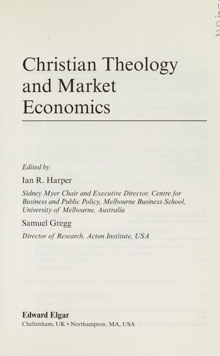 Christian Theology and Market Economics