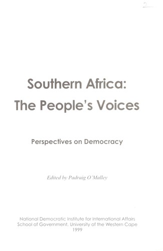 Southern Africa, the People's Voices