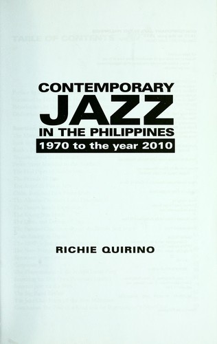 Contemporary Jazz in the Philippines
