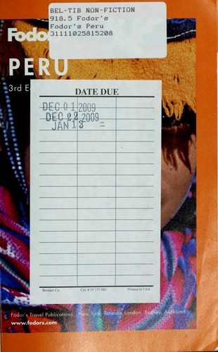 Fodor's Peru