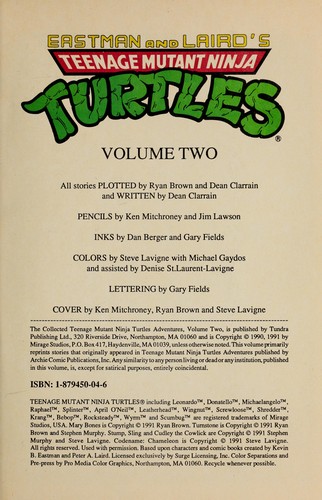 Eastman and Laird's Teenage Mutant Ninja Turtles Collected Series Vol. 2