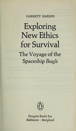 Exploring new ethics for survival