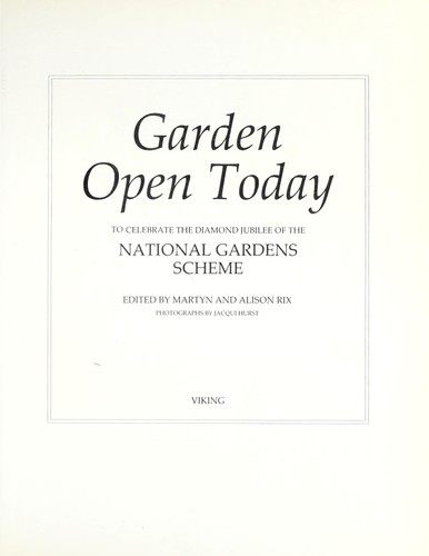 Garden open today