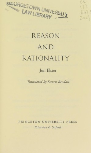 Reason and Rationality