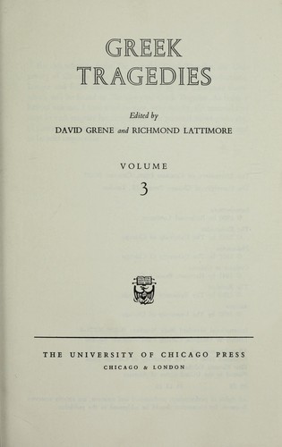 Greek tragedies