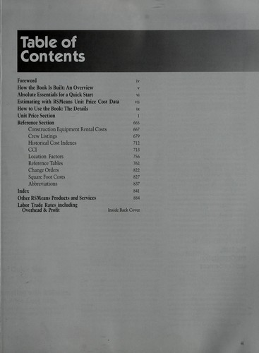 RSMeans Building Construction Cost Data 2012