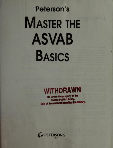 Peterson's master the ASVAB basics