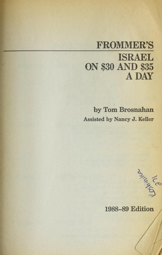 Frommer's Israel on $30 & $35 a Day