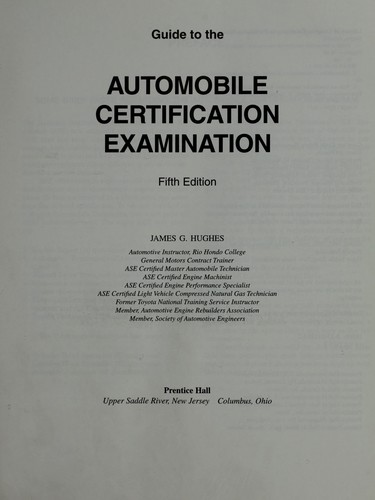 Guide to the Automobile Certification Examination