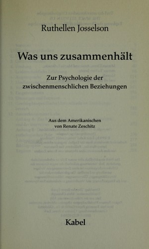 Was uns zusammenha lt