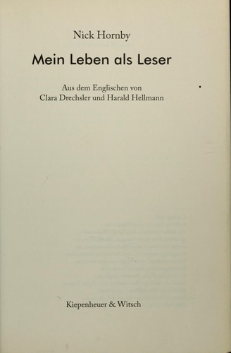 Mein Leben als Leser