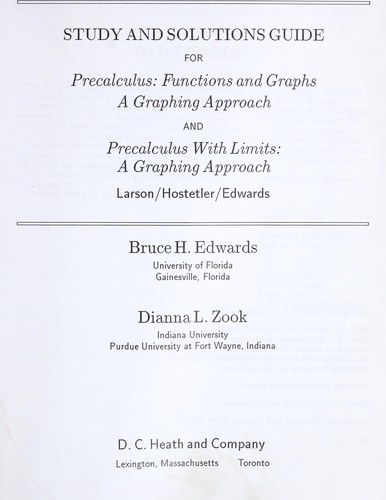 Study and solutions guide for Precalculus