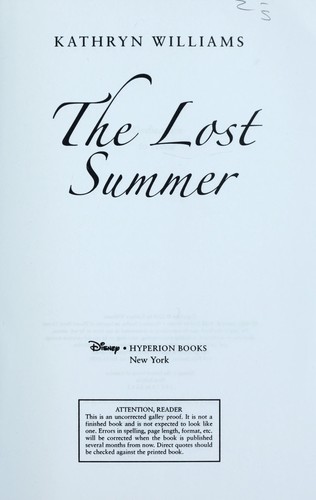 The Lost Summer