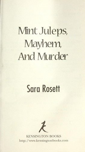 Mint Juleps, Mayhem, and Murder