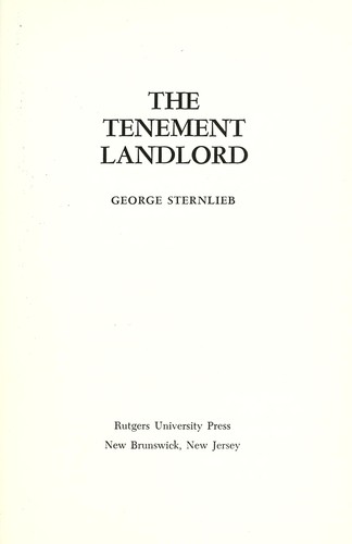 The tenement landlord