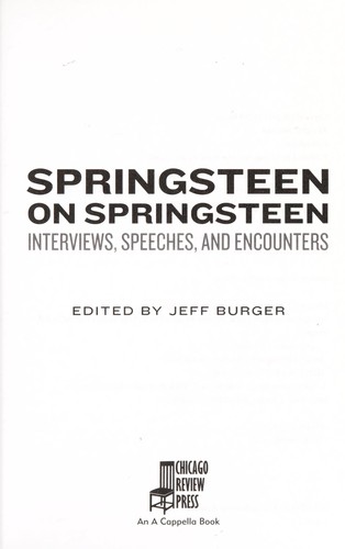 Springsteen on Springsteen