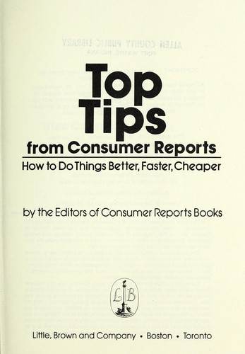 Top Tips from Consumer Reports