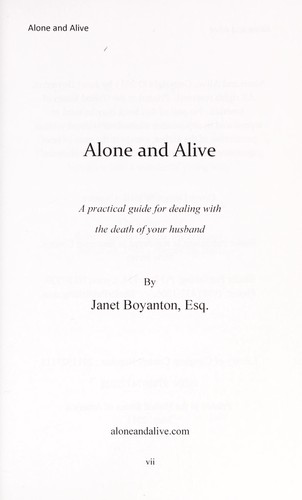 Alone and Alive