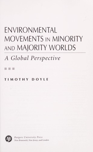 Environmental movements in minority and majority worlds