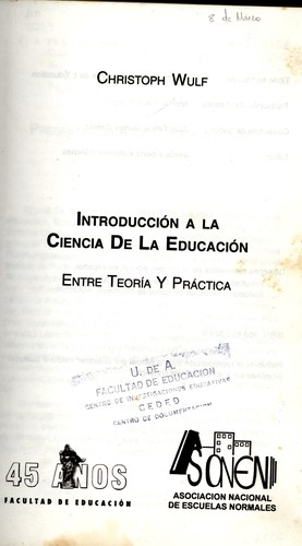Introduccion a la ciencia de la educacion