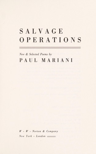 Salvage operations