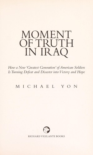 Moment of Truth in Iraq