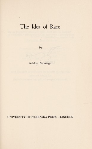 The idea of race