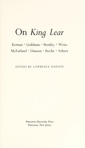 On King Lear