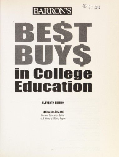 Best Buys in College Education