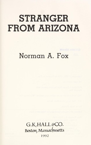 Stranger from Arizona