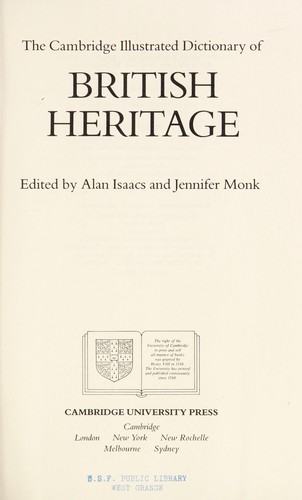 The Cambridge illustrated dictionary of British heritage