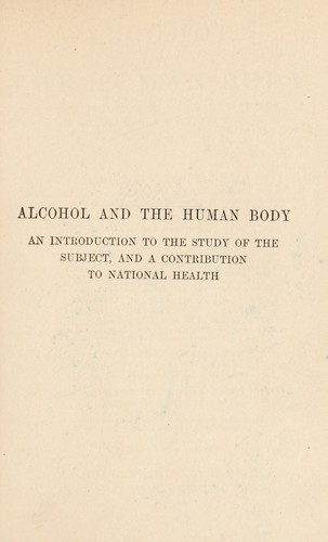 Alcohol and the human body