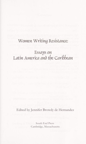 Women Writing Resistance