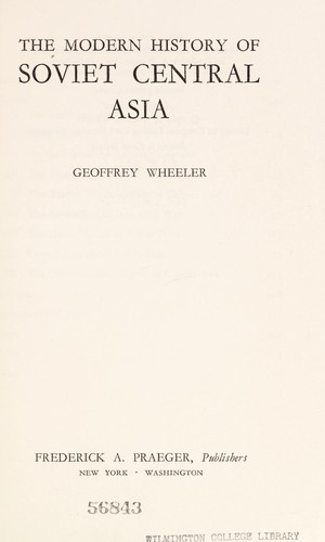 The Modern History of Soviet Central Asia