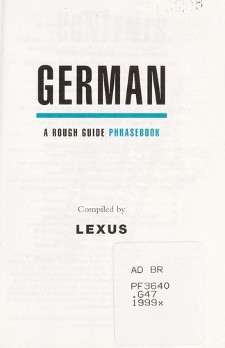 The Rough Guide to German Dictionary Phrasebook
